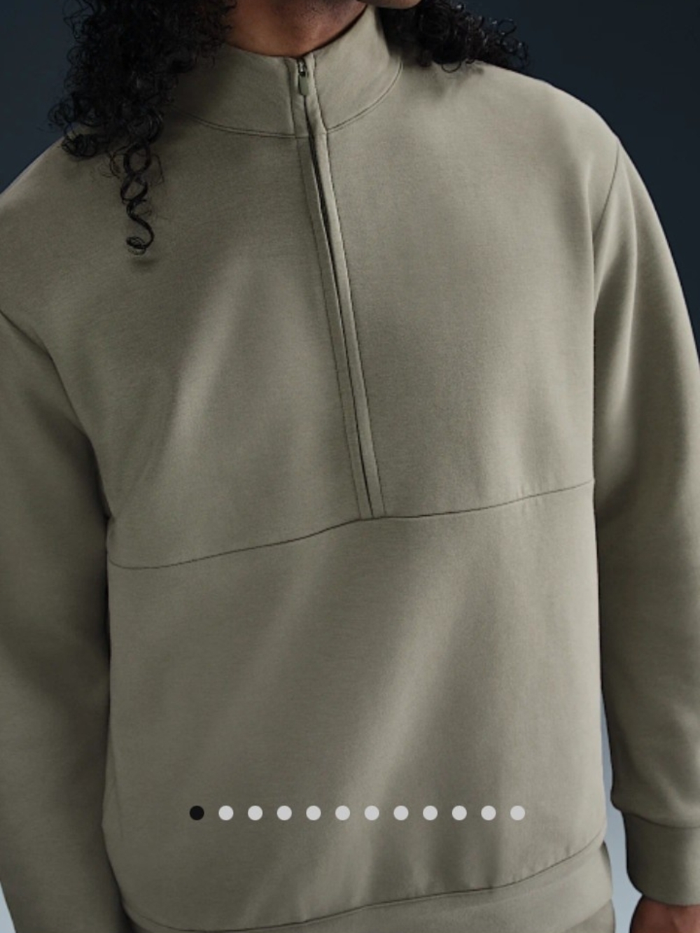 Nike 24.7 Impossibly Soft Men’s Dri-Fit 1/2 Zip Army Green Sweater Size XL NWT